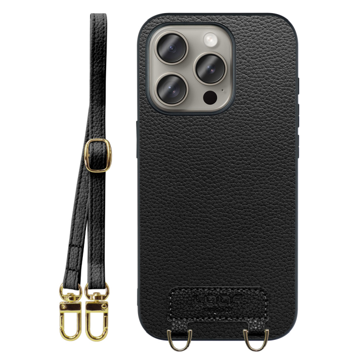 [ LOOF LUXURY-SHELL SHOULDER ] iPhone 15 Pro iPhone15 Pro アイフォン15 プロ iPhone 15 Pro 15Pro アイフォン 15 ショルダーストラップ付き シンプルでスマート 本革 シェル型ケース ショルダー ストラップ スマホショルダー [ iPhone 15 Pro ]