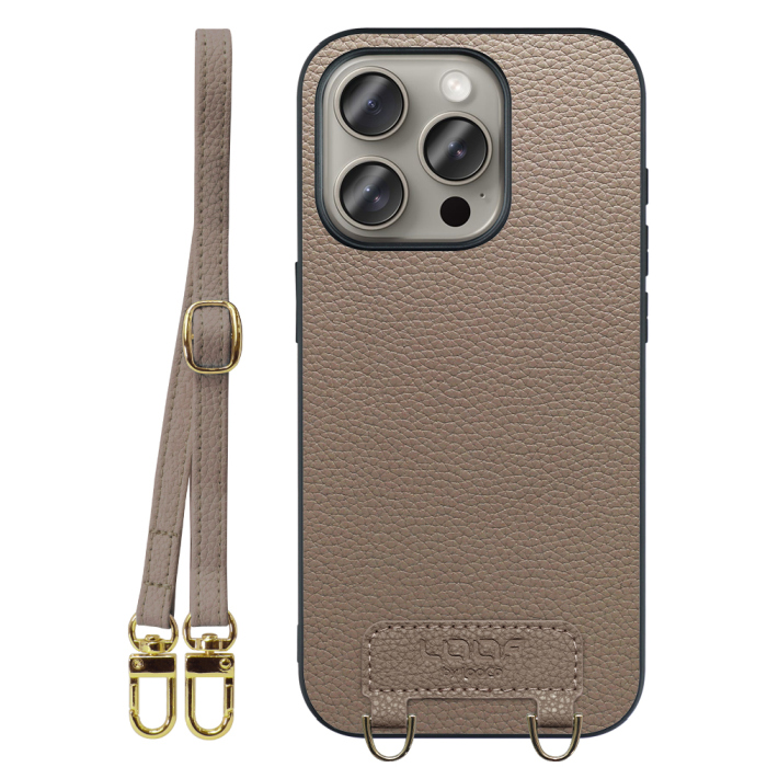 [ LOOF LUXURY-SHELL SHOULDER ] iPhone 15 Pro iPhone15 Pro アイフォン15 プロ iPhone 15 Pro 15Pro アイフォン 15 ショルダーストラップ付き シンプルでスマート 本革 シェル型ケース ショルダー ストラップ スマホショルダー [ iPhone 15 Pro ]