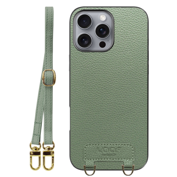[ LOOF LUXURY-SHELL SHOULDER ] iPhone 16 Pro Max iPhone16 Pro Max アイフォン16 プロ マックス ショルダーストラップ付き シンプルでスマート 本革 シェル型ケース ショルダー ストラップ スマホショルダー [ iPhone 16 Pro Max ]