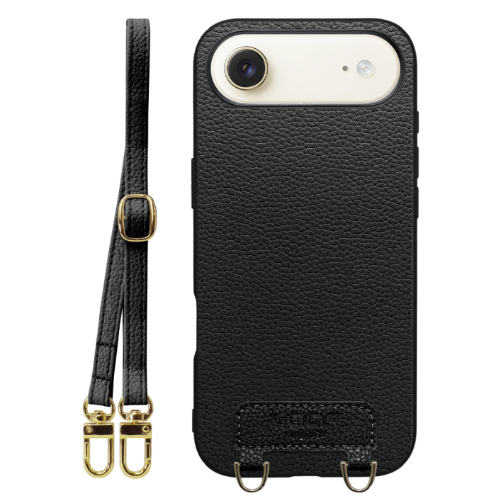 [ LOOF LUXURY-SHELL SHOULDER ] iPhone Air iPhone Air アイフォン エア iPhoneAir ショルダーストラップ付き シンプルでスマート 本革 シェル型ケース ショルダー ストラップ スマホショルダー [ iPhone Air 用 ]
