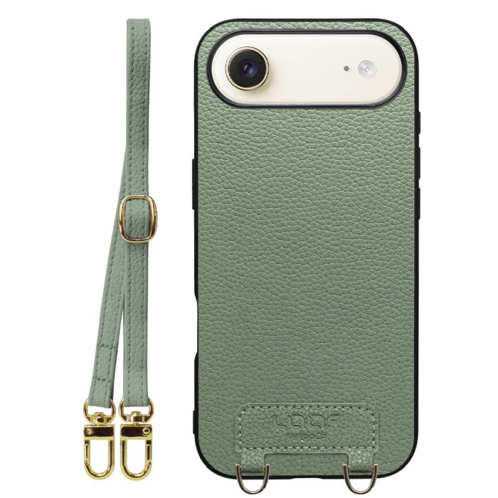 [ LOOF LUXURY-SHELL SHOULDER ] iPhone Air iPhone Air アイフォン エア iPhoneAir ショルダーストラップ付き シンプルでスマート 本革 シェル型ケース ショルダー ストラップ スマホショルダー [ iPhone Air 用 ]