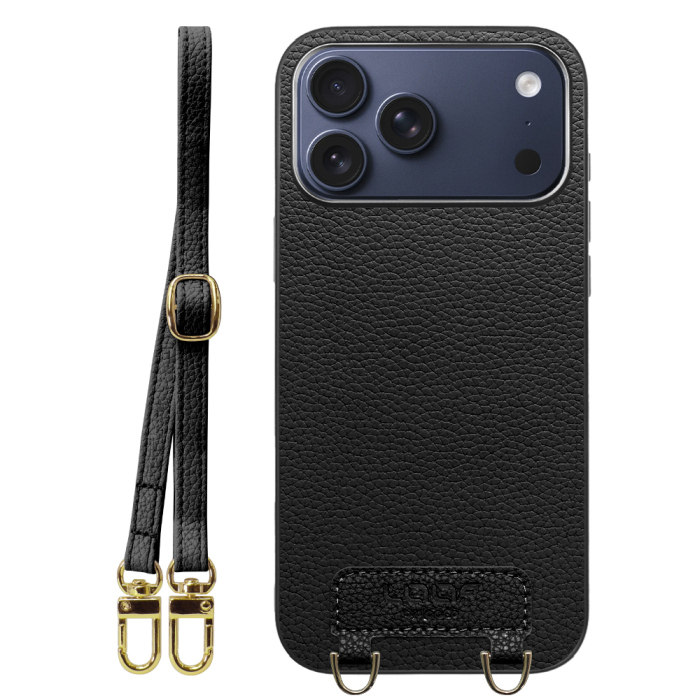 [ LOOF LUXURY-SHELL SHOULDER ] iPhone 17 Pro Max iPhone17 Pro Max アイフォン17 プロ マックス ショルダーストラップ付き シンプルでスマート 本革 シェル型ケース ショルダー ストラップ スマホショルダー [ iPhone 17 Pro Max 用 ]