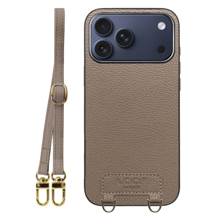 [ LOOF LUXURY-SHELL SHOULDER ] iPhone 17 Pro Max iPhone17 Pro Max アイフォン17 プロ マックス ショルダーストラップ付き シンプルでスマート 本革 シェル型ケース ショルダー ストラップ スマホショルダー [ iPhone 17 Pro Max 用 ]