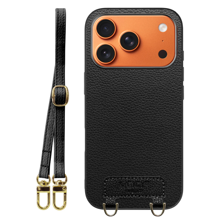 [ LOOF LUXURY-SHELL SHOULDER ] iPhone 17 Pro iPhone17 Pro アイフォン17 プロ ショルダーストラップ付き シンプルでスマート 本革 シェル型ケース ショルダー ストラップ スマホショルダー [ iPhone 17 Pro 用 ]