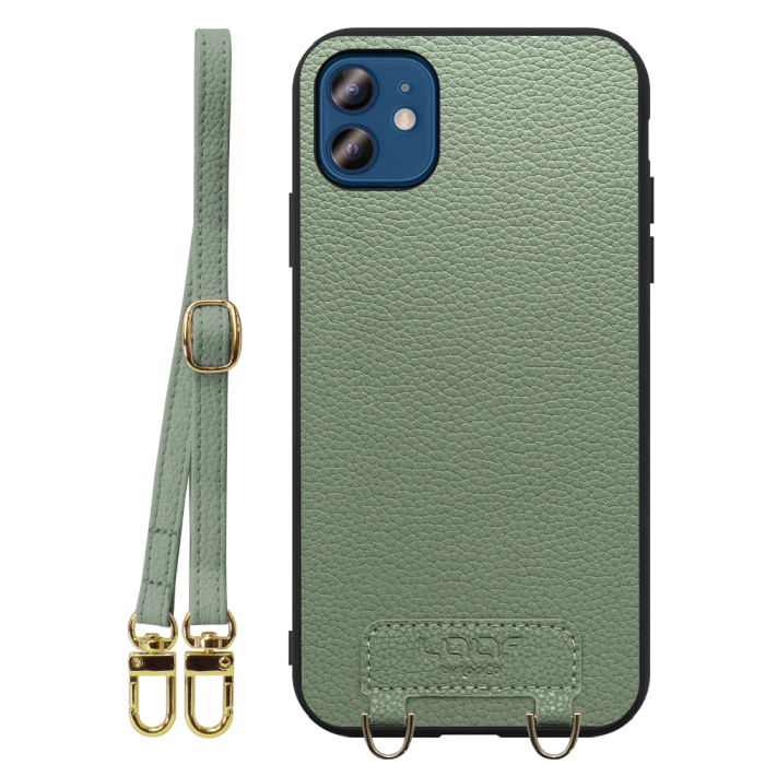 [ LOOF LUXURY-SHELL SHOULDER ] iPhone 12 / 12 Pro iphone12 iphone12pro 12pro 12プロ ショルダーストラップ付き シンプルでスマート 本革 シェル型ケース ショルダー ストラップ スマホショルダー [ iPhone 12 / 12 Pro ]