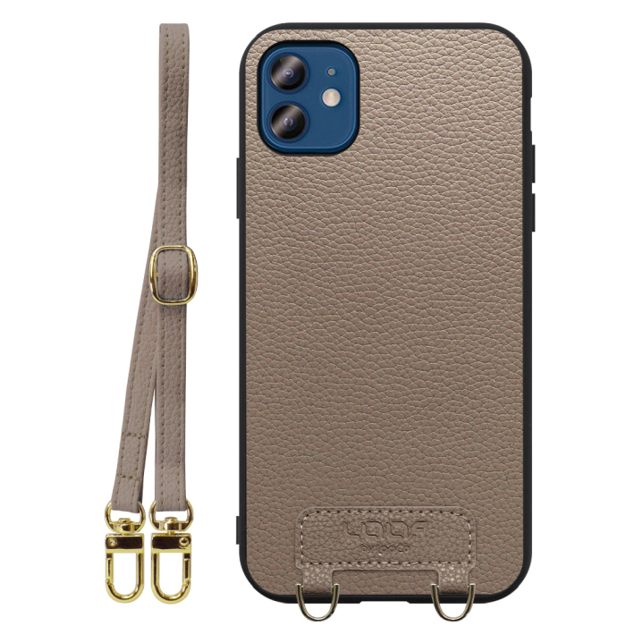 [ LOOF LUXURY-SHELL SHOULDER ] iPhone 12 / 12 Pro iphone12 iphone12pro 12pro 12プロ ショルダーストラップ付き シンプルでスマート 本革 シェル型ケース ショルダー ストラップ スマホショルダー [ iPhone 12 / 12 Pro ]