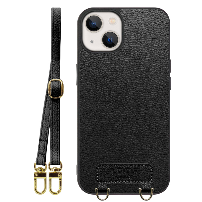 [ LOOF LUXURY-SHELL SHOULDER ] iPhone 13 mini iphone13mini 13mini ミニ ショルダーストラップ付き シンプルでスマート 本革 シェル型ケース ショルダー ストラップ スマホショルダー [ iPhone 13 mini ]