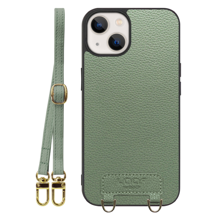 [ LOOF LUXURY-SHELL SHOULDER ] iPhone 13 mini iphone13mini 13mini ミニ ショルダーストラップ付き シンプルでスマート 本革 シェル型ケース ショルダー ストラップ スマホショルダー [ iPhone 13 mini ]