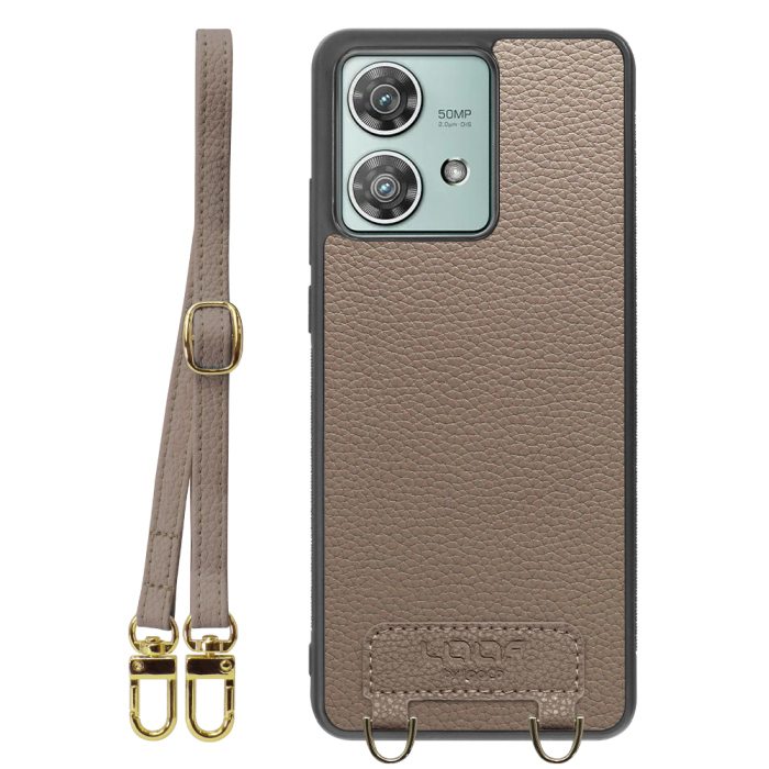 [ LOOF LUXURY-SHELL SHOULDER ] motorola edge 40 neo motorola edge40neo ショルダーストラップ付き シンプルでスマート 本革 シェル型ケース ショルダー ストラップ スマホショルダー [ motorola edge 40 neo ]
