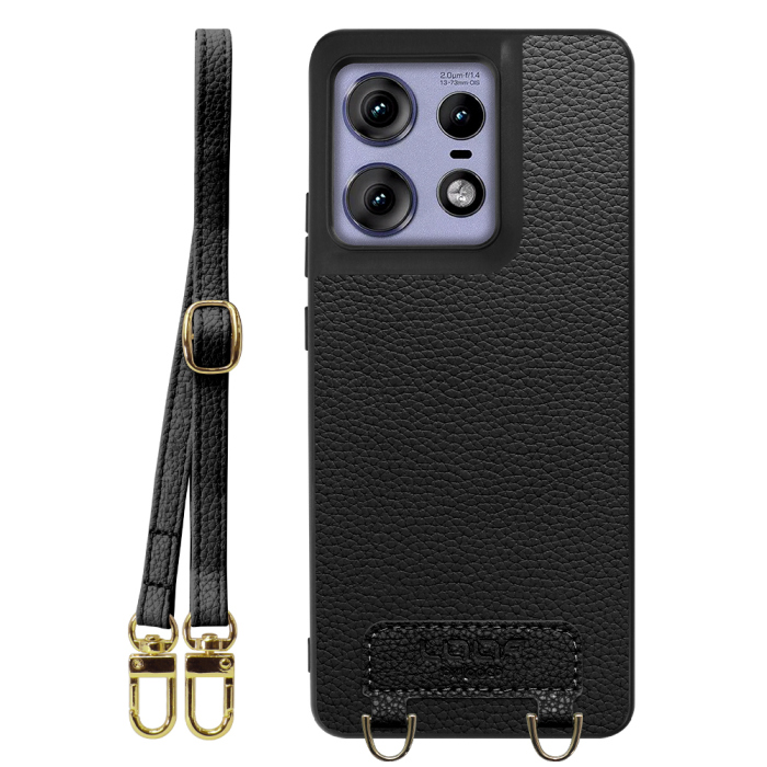 [ LOOF LUXURY-SHELL SHOULDER ] motorola edge 50 pro / 50s pro  ショルダーストラップ付き シンプルでスマート 本革 シェル型ケース ショルダー ストラップ スマホショルダー [ motorola edge 50 pro / 50s pro ]