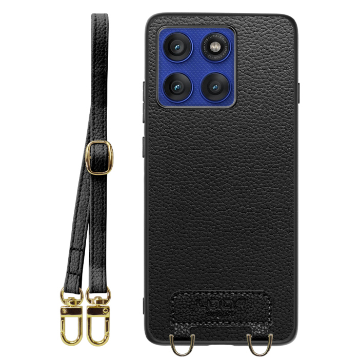 [ LOOF LUXURY-SHELL SHOULDER ] motorola edge 60 pro / 60s pro  ショルダーストラップ付き シンプルでスマート 本革 シェル型ケース ショルダー ストラップ スマホショルダー [ motorola edge 60 pro / 60s pro ]