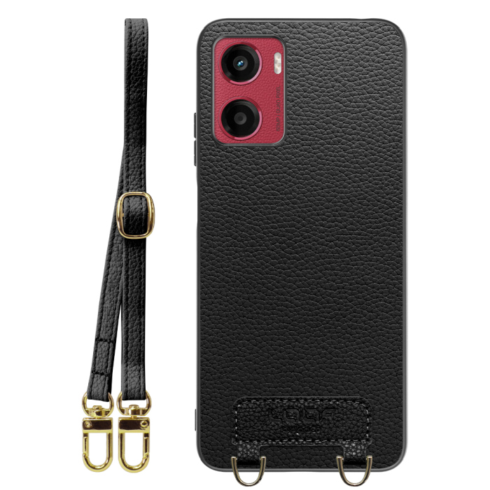 [ LOOF LUXURY-SHELL SHOULDER ] moto g05 motorola ショルダーストラップ付き シンプルでスマート 本革 シェル型ケース ショルダー ストラップ スマホショルダー [ moto g05 ]