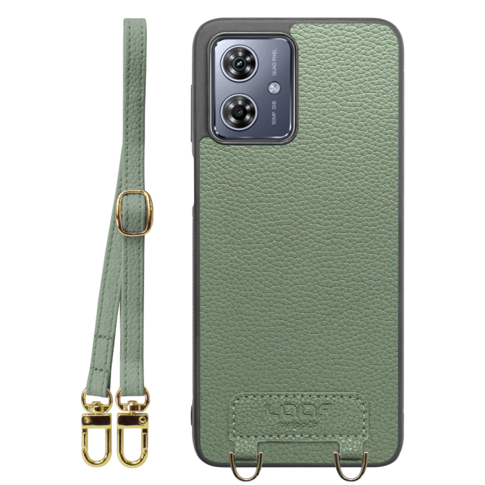[ LOOF LUXURY-SHELL SHOULDER ] moto g64 5G / g64y 5G  ショルダーストラップ付き シンプルでスマート 本革 シェル型ケース ショルダー ストラップ スマホショルダー [ moto g64 5G / g64y 5G ]