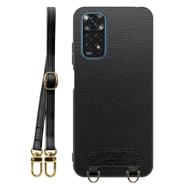 [ LOOF LUXURY-SHELL SHOULDER ] Xiaomi Redmi Note 11 redminote11 note11 ショルダーストラップ付き シンプルでスマート 本革 シェル型ケース ショルダー ストラップ スマホショルダー [ Redmi Note 11 ]