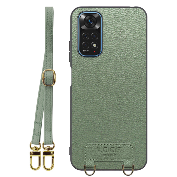 [ LOOF LUXURY-SHELL SHOULDER ] Xiaomi Redmi Note 11 redminote11 note11 ショルダーストラップ付き シンプルでスマート 本革 シェル型ケース ショルダー ストラップ スマホショルダー [ Redmi Note 11 ]