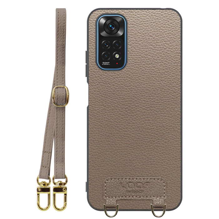 [ LOOF LUXURY-SHELL SHOULDER ] Xiaomi Redmi Note 11 redminote11 note11 ショルダーストラップ付き シンプルでスマート 本革 シェル型ケース ショルダー ストラップ スマホショルダー [ Redmi Note 11 ]