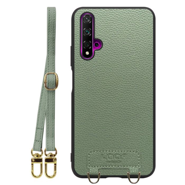[ LOOF LUXURY-SHELL SHOULDER ] HUAWEI nova 5T nova5t ショルダーストラップ付き シンプルでスマート 本革 シェル型ケース ショルダー ストラップ スマホショルダー [ HUAWEI nova 5T ]