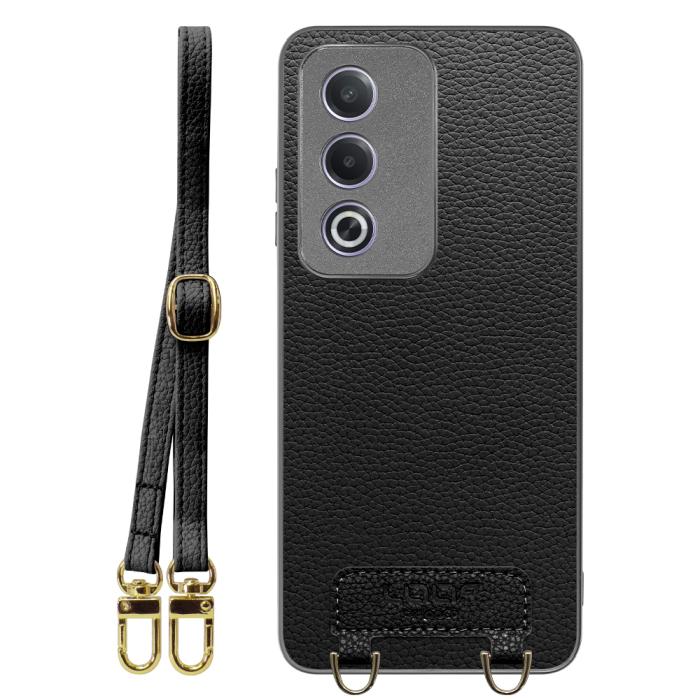 [ LOOF LUXURY-SHELL SHOULDER ] OPPO A3 5G CPH2639 ショルダーストラップ付き シンプルでスマート 本革 シェル型ケース ショルダー ストラップ スマホショルダー [ OPPO A3 5G ]