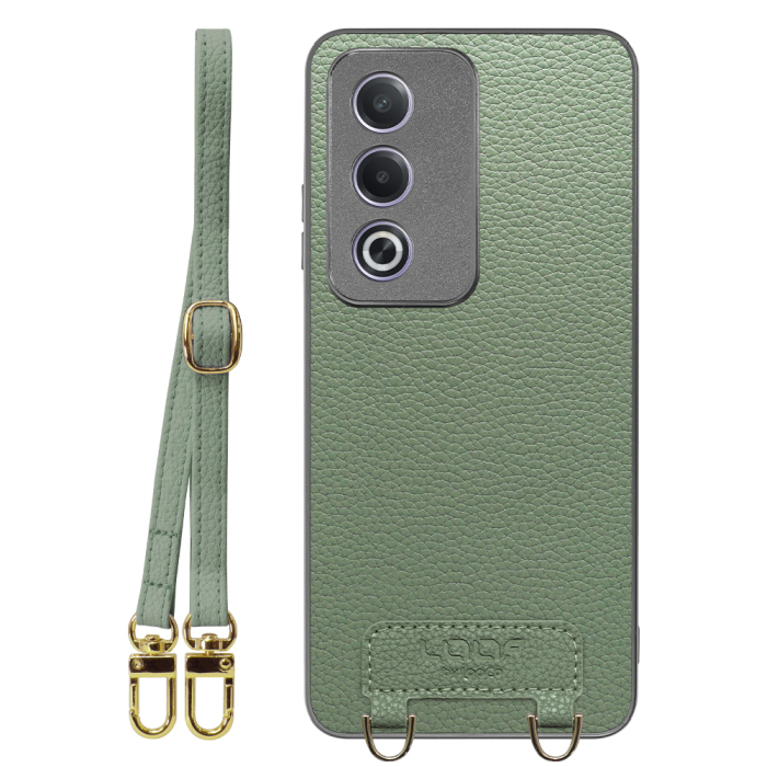 [ LOOF LUXURY-SHELL SHOULDER ] OPPO A3 5G CPH2639 ショルダーストラップ付き シンプルでスマート 本革 シェル型ケース ショルダー ストラップ スマホショルダー [ OPPO A3 5G ]