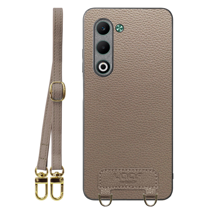 [ LOOF LUXURY-SHELL SHOULDER ] OPPO A5 5G オッポ CPH2735 ショルダーストラップ付き シンプルでスマート 本革 シェル型ケース ショルダー ストラップ スマホショルダー [ OPPO A5 5G ]