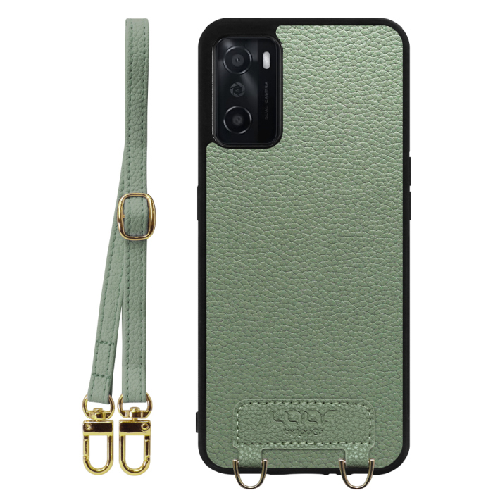 [ LOOF LUXURY-SHELL SHOULDER ] OPPO A55s 5G CPH2309 / A102OP a55s5g ショルダーストラップ付き シンプルでスマート 本革 シェル型ケース ショルダー ストラップ スマホショルダー [ OPPO A55s 5G ]