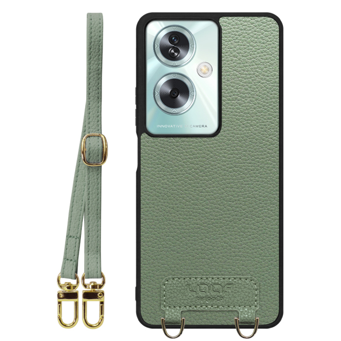 [ LOOF LUXURY-SHELL SHOULDER ] OPPO A79 5G A795G ショルダーストラップ付き シンプルでスマート 本革 シェル型ケース ショルダー ストラップ スマホショルダー [ OPPO A79 5G ]