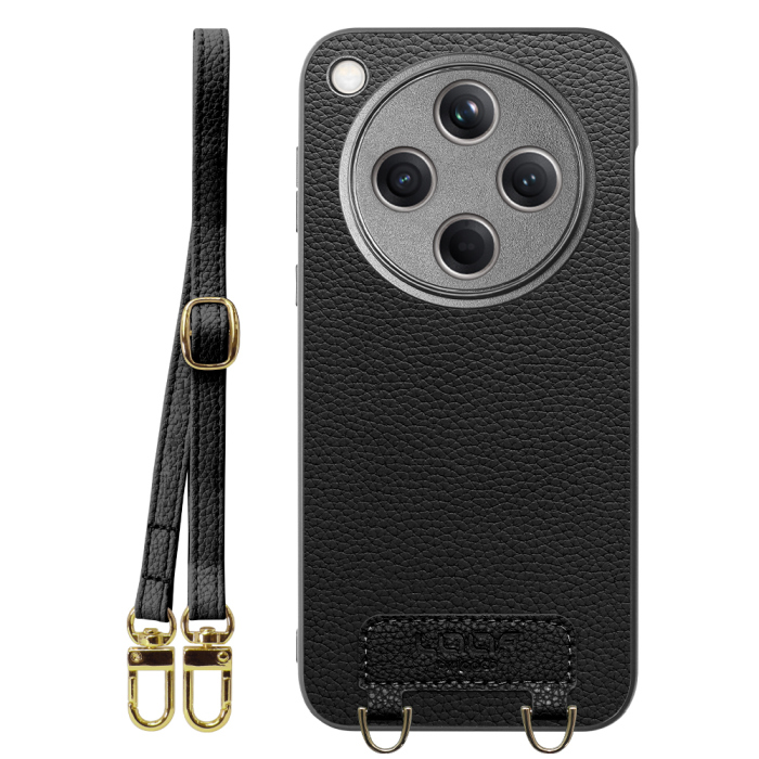 [ LOOF LUXURY-SHELL SHOULDER ] OPPO Find X8 CPH2651 ショルダーストラップ付き シンプルでスマート 本革 シェル型ケース ショルダー ストラップ スマホショルダー [ OPPO Find X8 ]