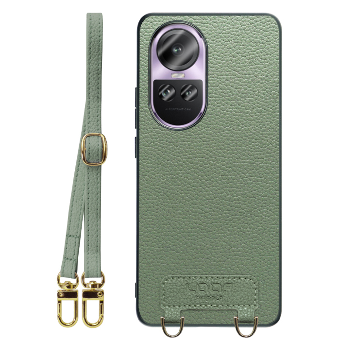 [ LOOF LUXURY-SHELL SHOULDER ] OPPO Reno10 Pro 5G Reno10 Pro 10Pro ショルダーストラップ付き シンプルでスマート 本革 シェル型ケース ショルダー ストラップ スマホショルダー [ OPPO Reno10 Pro 5G ]