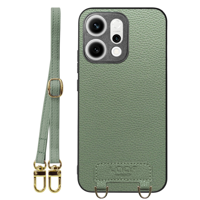 [ LOOF LUXURY-SHELL SHOULDER ] OPPO Reno14 5G  ショルダーストラップ付き シンプルでスマート 本革 シェル型ケース ショルダー ストラップ スマホショルダー [ OPPO Reno14 5G ]