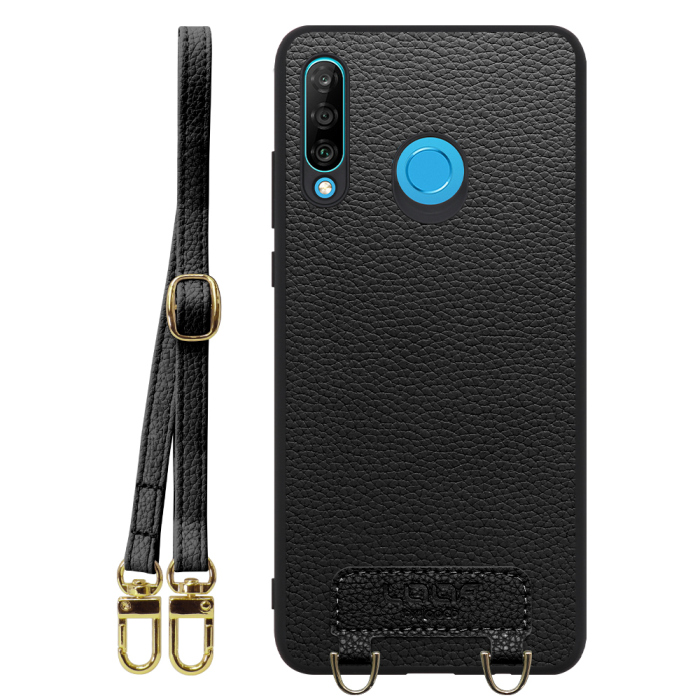 [ LOOF LUXURY-SHELL SHOULDER ] HUAWEI P30 lite / P30 lite Premium p30lite p30litepremium ショルダーストラップ付き シンプルでスマート 本革 シェル型ケース ショルダー ストラップ スマホショルダー [ HUAWEI P30 lite / lite Premium ]