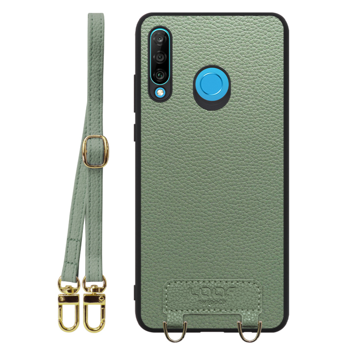 [ LOOF LUXURY-SHELL SHOULDER ] HUAWEI P30 lite / P30 lite Premium p30lite p30litepremium ショルダーストラップ付き シンプルでスマート 本革 シェル型ケース ショルダー ストラップ スマホショルダー [ HUAWEI P30 lite / lite Premium ]