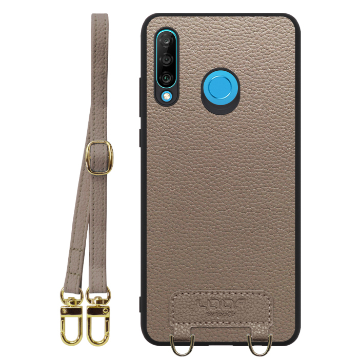 [ LOOF LUXURY-SHELL SHOULDER ] HUAWEI P30 lite / P30 lite Premium p30lite p30litepremium ショルダーストラップ付き シンプルでスマート 本革 シェル型ケース ショルダー ストラップ スマホショルダー [ HUAWEI P30 lite / lite Premium ]