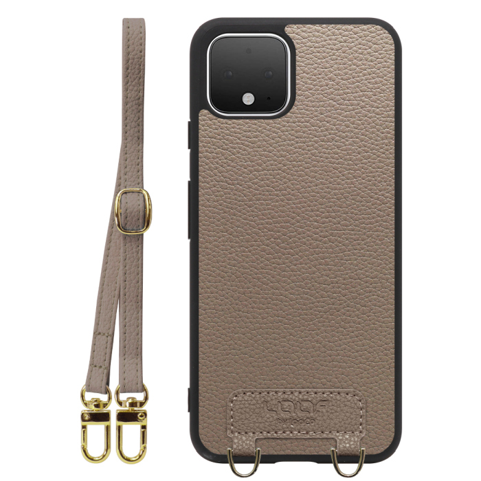 [ LOOF LUXURY-SHELL SHOULDER ] Google Pixel 4 googlepixel pixel4xl ピクセル4 ショルダーストラップ付き シンプルでスマート 本革 シェル型ケース ショルダー ストラップ スマホショルダー [ Google Pixel 4 ]