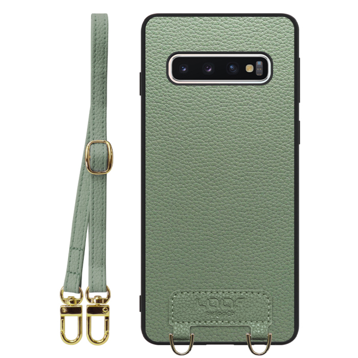 [ LOOF LUXURY-SHELL SHOULDER ] Galaxy S10 SC-03L / SCV41 galaxys10 ショルダーストラップ付き シンプルでスマート 本革 シェル型ケース ショルダー ストラップ スマホショルダー [ Galaxy S10 ]