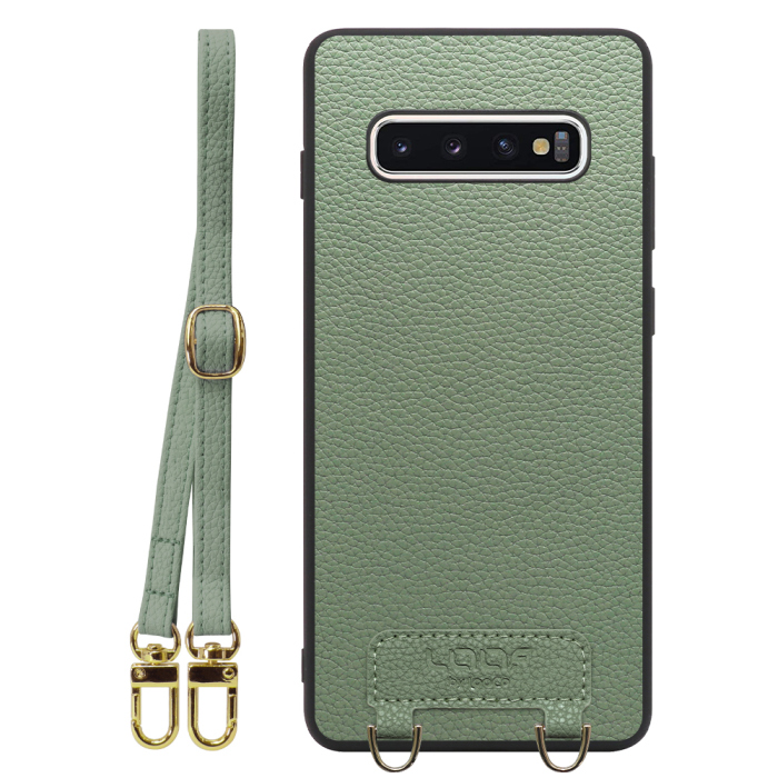 [ LOOF LUXURY-SHELL SHOULDER ] Galaxy S10+ SC-04L / SCV42 s10plus s10 plus ショルダーストラップ付き シンプルでスマート 本革 シェル型ケース ショルダー ストラップ スマホショルダー [ Galaxy S10+ ]