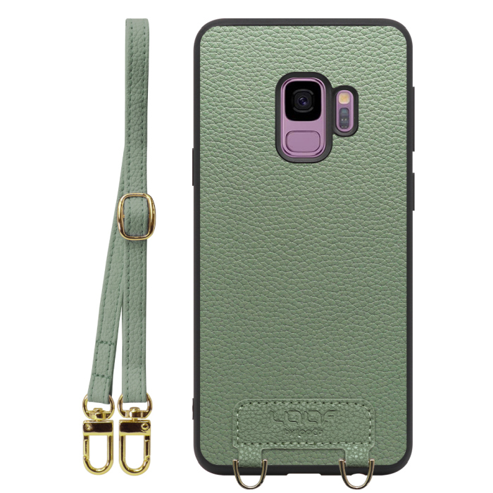 [ LOOF LUXURY-SHELL SHOULDER ] Galaxy S9 SC-02K / SCV38 galaxys9 ショルダーストラップ付き シンプルでスマート 本革 シェル型ケース ショルダー ストラップ スマホショルダー [ Galaxy S9 ]