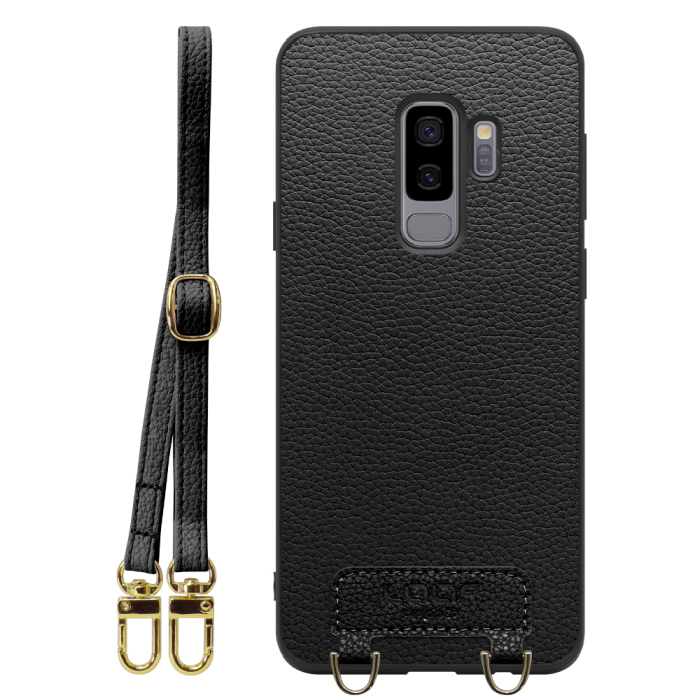 [ LOOF LUXURY-SHELL SHOULDER ] Galaxy S9+ SC-03K / SCV39 s9plus s9 Plus ショルダーストラップ付き シンプルでスマート 本革 シェル型ケース ショルダー ストラップ スマホショルダー [ Galaxy S9+ ]