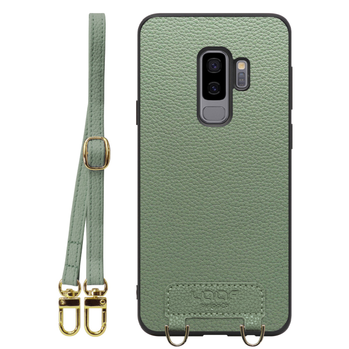 [ LOOF LUXURY-SHELL SHOULDER ] Galaxy S9+ SC-03K / SCV39 s9plus s9 Plus ショルダーストラップ付き シンプルでスマート 本革 シェル型ケース ショルダー ストラップ スマホショルダー [ Galaxy S9+ ]