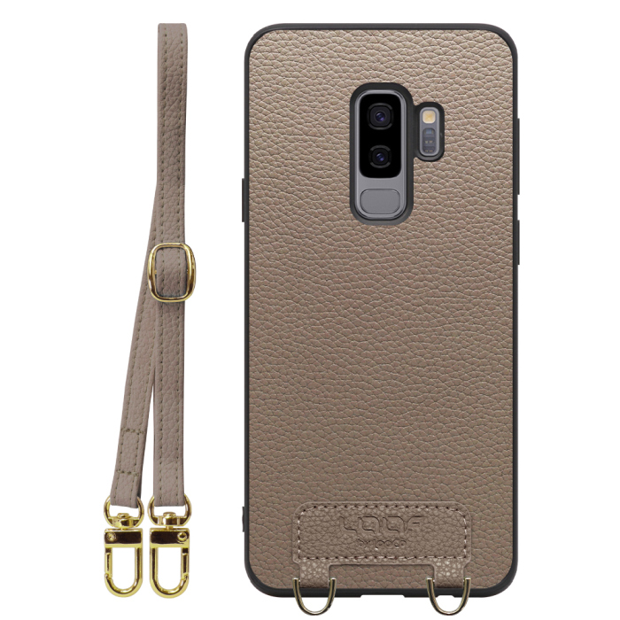 [ LOOF LUXURY-SHELL SHOULDER ] Galaxy S9+ SC-03K / SCV39 s9plus s9 Plus ショルダーストラップ付き シンプルでスマート 本革 シェル型ケース ショルダー ストラップ スマホショルダー [ Galaxy S9+ ]