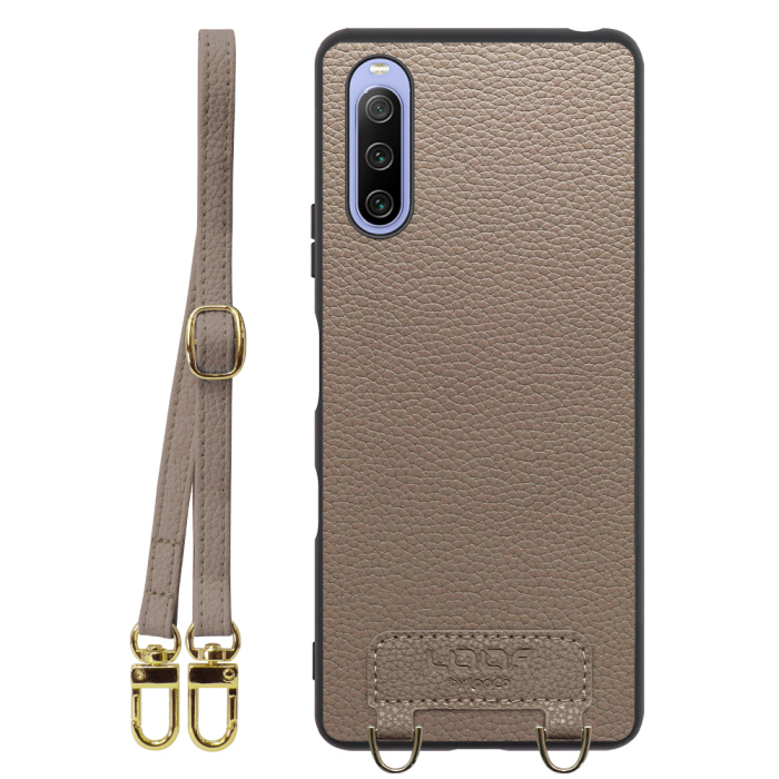 [ LOOF LUXURY-SHELL SHOULDER ] Xperia 10 III /  10 III Lite Xperia10III 10III xperia10 ショルダーストラップ付き シンプルでスマート 本革 シェル型ケース ショルダー ストラップ スマホショルダー [ Xperia 10 III / Lite ]