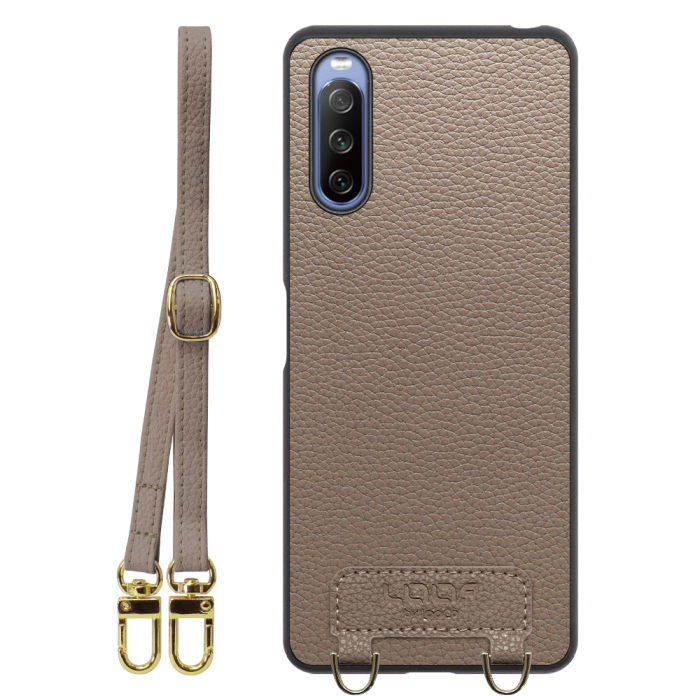 [ LOOF LUXURY-SHELL SHOULDER ] Xperia 10 IV SO-52C / SOG07  xperia10Ⅳ 10Ⅳ xperia10 ショルダーストラップ付き シンプルでスマート 本革 シェル型ケース ショルダー ストラップ スマホショルダー [ Xperia 10 IV ]