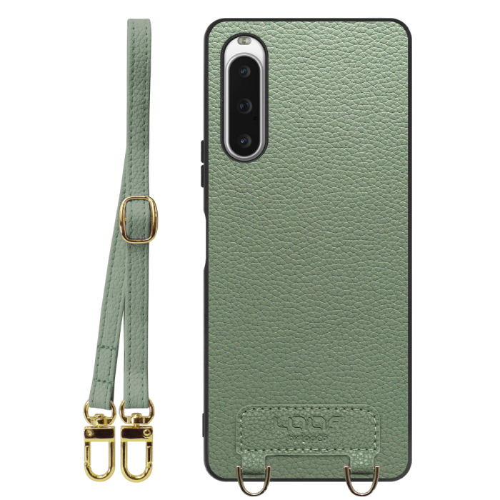 [ LOOF LUXURY-SHELL SHOULDER ] Xperia 10 V SOG11 / SO-52D 10V xperia10V ショルダーストラップ付き シンプルでスマート 本革 シェル型ケース ショルダー ストラップ スマホショルダー [ Xperia 10 V ]