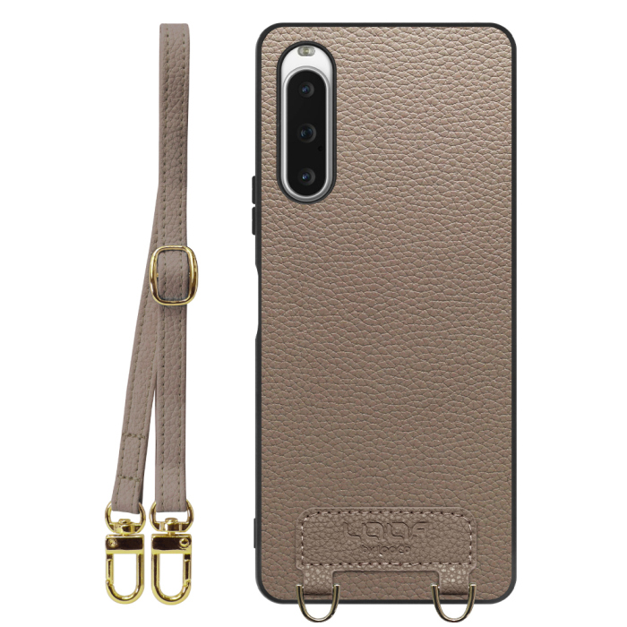 [ LOOF LUXURY-SHELL SHOULDER ] Xperia 10 V SOG11 / SO-52D 10V xperia10V ショルダーストラップ付き シンプルでスマート 本革 シェル型ケース ショルダー ストラップ スマホショルダー [ Xperia 10 V ]