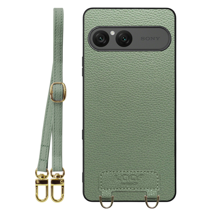 [ LOOF LUXURY-SHELL SHOULDER ] Xperia 10 VII エクスペリア XQ-FE44 ショルダーストラップ付き シンプルでスマート 本革 シェル型ケース ショルダー ストラップ スマホショルダー [ Xperia 10 VII 用 ]