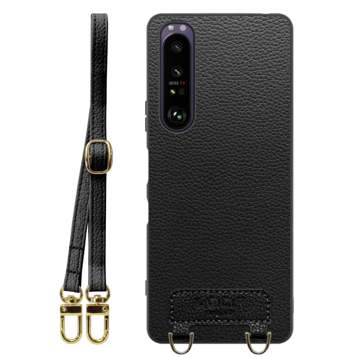 [ LOOF LUXURY-SHELL SHOULDER ] Xperia 1 III SO-51B / SOG03 / XQ-BC42 xperia1III 1III xperia1 ショルダーストラップ付き シンプルでスマート 本革 シェル型ケース ショルダー ストラップ スマホショルダー [ Xperia 1 III ]