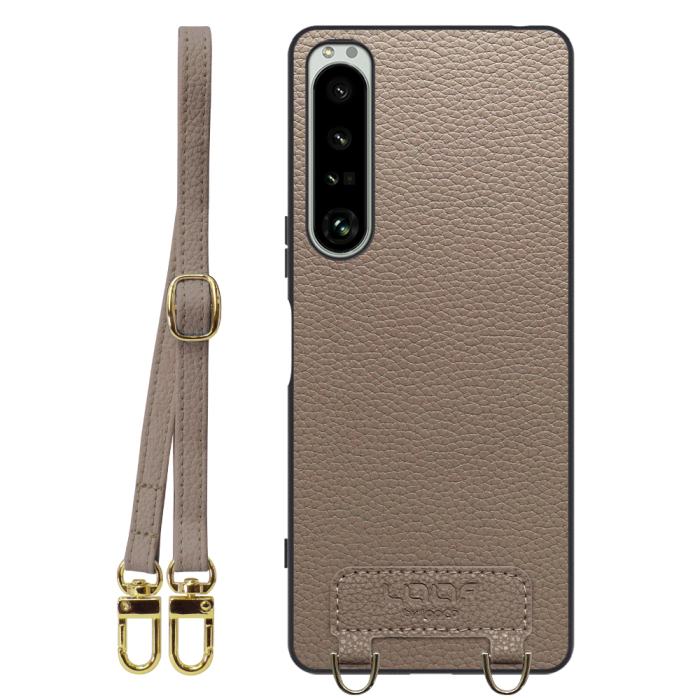 [ LOOF LUXURY-SHELL SHOULDER ] Xperia 1 IV SO-51C / SOG06 xperia1Ⅳ 1Ⅳ xperia1 ショルダーストラップ付き シンプルでスマート 本革 シェル型ケース ショルダー ストラップ スマホショルダー [ Xperia 1 IV ]
