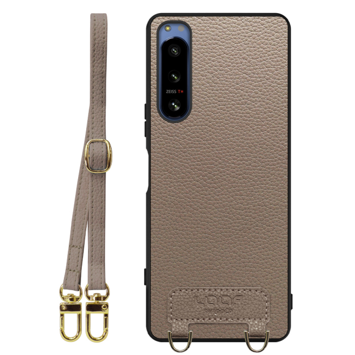 [ LOOF LUXURY-SHELL SHOULDER ] Xperia 5 IV SOG09 / SO-54C xperia5Ⅳ 5Ⅳ xperia5 ショルダーストラップ付き シンプルでスマート 本革 シェル型ケース ショルダー ストラップ スマホショルダー [ Xperia 5 IV ]