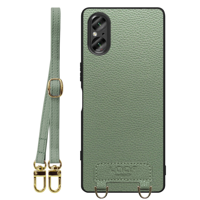 [ LOOF LUXURY-SHELL SHOULDER ] Xperia 5 V SO-53D / SOG12 5V Xperia5V ショルダーストラップ付き シンプルでスマート 本革 シェル型ケース ショルダー ストラップ スマホショルダー [ Xperia 5 V ]