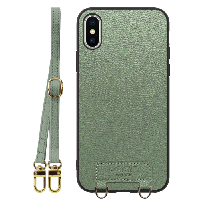 [ LOOF LUXURY-SHELL SHOULDER ] iPhone X / XS iPhonex iPhonexs ショルダーストラップ付き シンプルでスマート 本革 シェル型ケース ショルダー ストラップ スマホショルダー [ iPhone X / XS ]