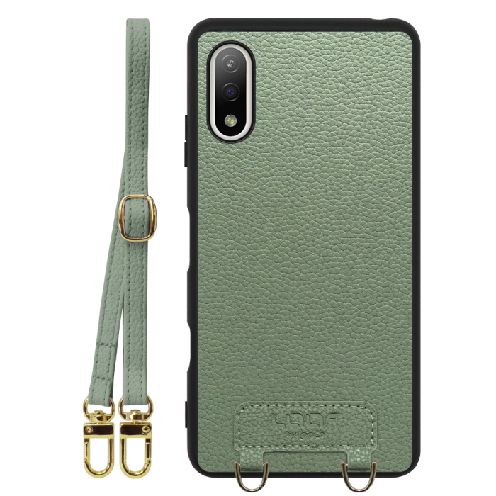 [ LOOF LUXURY-SHELL SHOULDER ] Xperia Ace II SO-41B aceⅡ ace2 ショルダーストラップ付き シンプルでスマート 本革 シェル型ケース ショルダー ストラップ スマホショルダー [ Xperia Ace Ⅱ ]